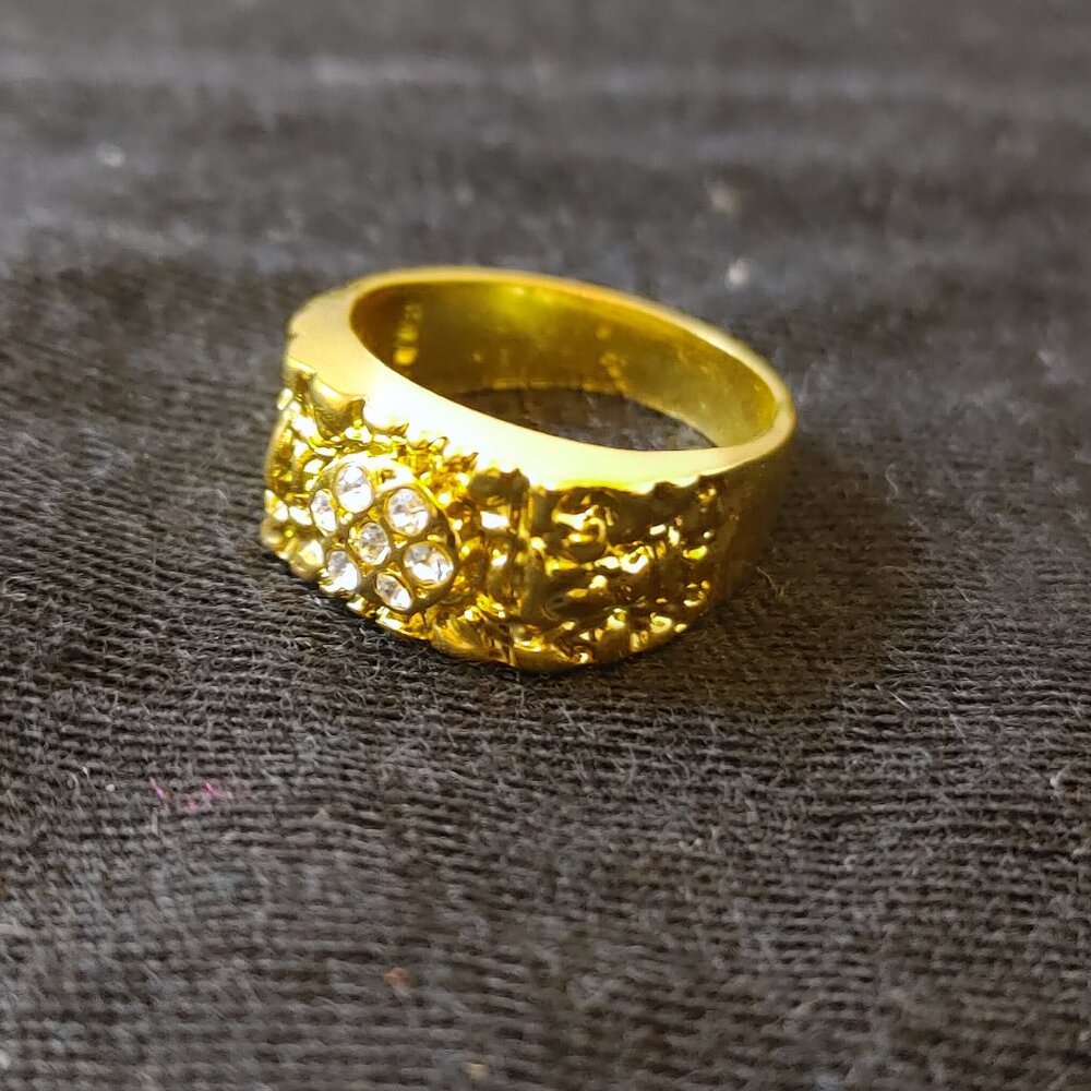 Gold Nugget Ring Size 9